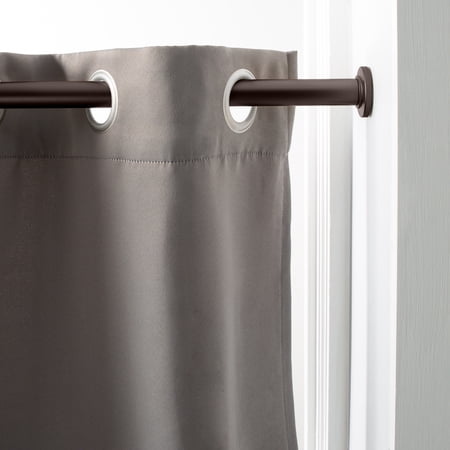 Home Details 42 to 74 Adjustable Straight Shower Curtain Tension Rod, Oil Rubbed