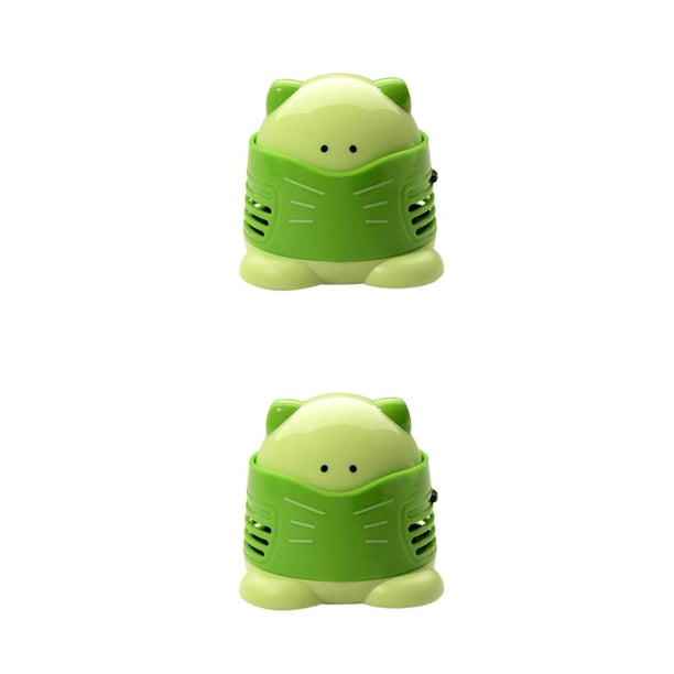 Toystoory gato de dibujos animados escritorio vacío mini teclado colector de polvo taladro organizador pintura puntada bordado herramientas Verde 2piezas