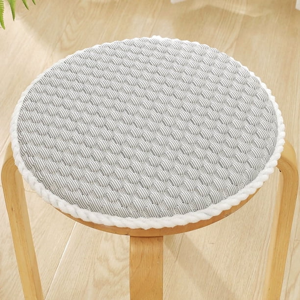 Nvzi Cojín grueso y cómodo para jardín, terraza, hogar, cocina, oficina, 11,81 x 11,81 pulgadas (gris)