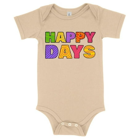 

Baby Jersey Happy Days Onesie - Retro Onesie