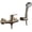 Antique Brass, variant on Single-Handle Shower Faucet, Wall Mounted Shower Trim Kit with Handheld Cold and Hot Hand Shower Head,Chrome Plated