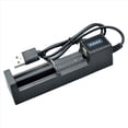 thumbnail image 4 of 6X Cargador de BateríA USB 1 Ranura Cargador de BateríA de Litio Recargable de Carga RáPida Universal para 18650 26650 14500 16340, 4 of 5