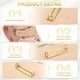 thumbnail image 3 of 2 Pcs Encanto para Agujetas para Zapatillas, Broches Decorativos para Agujetas para Zapatos Casual de Mujeres, Dorado (Rectangular Hueco), 3 of 7