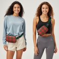 thumbnail image 2 of Colorful Checkered Belt Bag – Plaid-Inspired Fanny Pack with Vibrant Retro Checkerboard Style, 2 of 4