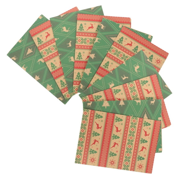 WORGEOUS 10 Pcs Christmas Wrapping Paper Packing Birthday Shirt Boxes for Presents Child
