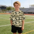 thumbnail image 4 of WRKEKC Summer Boys T Shirts Camo Print Loose Fit Round Neck Short Sleeve Casual Streetwear for 5-15 Years, 4 of 8