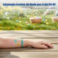 thumbnail image 2 of Abbraccia Tatuajes temporales de Pascua, óvalo radiante y conejo, impermeables, fiesta, DIY, diseños aleatorios, 2 of 6