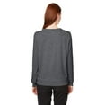 thumbnail image 2 of Puma Golf Women's Standard Cloudspun Crewneck, Puma Black Heather, X-Large, 2 of 3