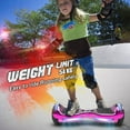thumbnail image 4 of Hoverstar Flash Wheel Certified Hover board 6.5 In. Bluetooth Speaker with LED Light Self Balancing Wheel Electric Scooter , Chrome Pink, 4 of 7