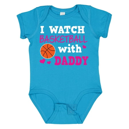 

Inktastic I Watch Basketball with Daddy Gift Baby Boy or Baby Girl Bodysuit