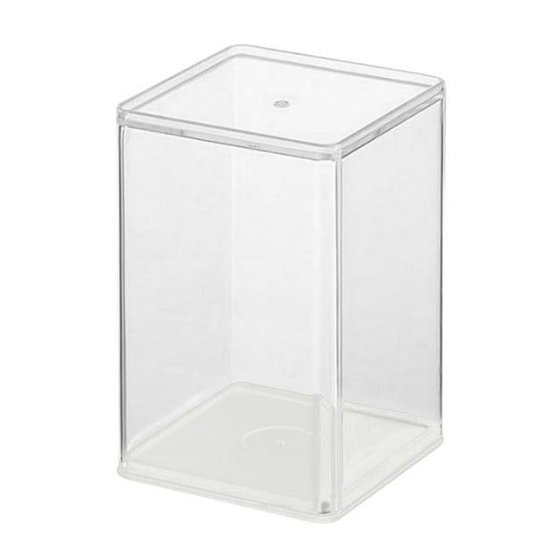 Acrylic Display Case Holder Dustproof Free Standing Stand Assemble