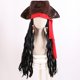 thumbnail image 1 of Peluca de cosplay de Piratas del Caribe para hombre, de Halloween, para adulto, Capitán Jack Sparrow, color negro, 65 cm, cabello rizado, accesorios de cosplay, 1 of 6