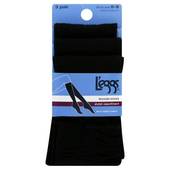 Leggswear Trouser Socks, Black