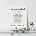 thumbnail image 5 of Inspirational Wall Decor She Was Beautiful F. Scott Fitzgerald Quote Canvas Painting Prints for Home Dining Room Living Room Wall Decor Framed Artwork Gifts(12x15 Inch), 5 of 5