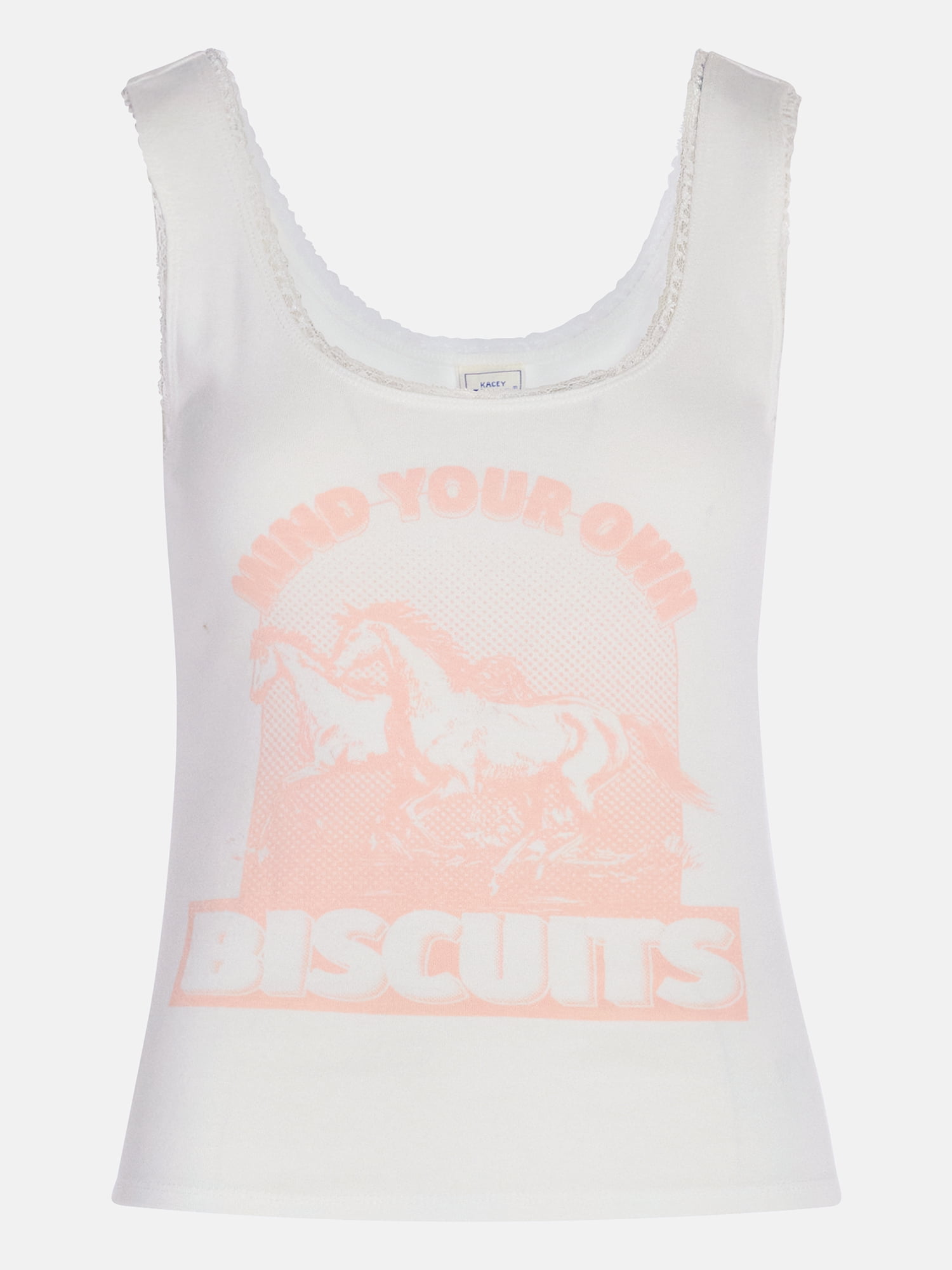 Kacey Lee Women's Mind Your Biscuits Graphic Tank Top, Sizes XS-XXL