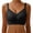 Black, variant on Womens Full Coverage Lace Wireless Bra, Seamless No Underwire T-Shirt Everyday Bralette, Comfortable Supportive Bra with Lift, Pretty Lacy Lingerie Purple S