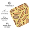thumbnail image 4 of Bingfone Vintage Hot Dogs Leather Drinks Coasters with Set of 6,Suitable for Home Kitchen,Coffee Cup Coasters Home Gift, 4 of 9