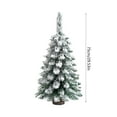 thumbnail image 3 of LIORAGLJ 30in Flocking Christmas Tree with Snow Scene for Desktop Holiday Decor, 3 of 6