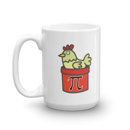 Chicken Pot Pie Coffee & Tea Gift Mug, Best Cute Math Pun Gifts for Him, Her, Men & Women Math Teacher, Geek, Nerd or Student and Foodie