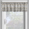 thumbnail image 4 of Ambesonne Boho Valance & Curtain, Abstract Prehistoric, 55"x30", Black Yellow, 4 of 6