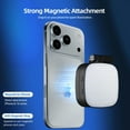 thumbnail image 7 of Magnetic Selfie Light Compatible for MagSafe iPhone, CRI 95+ 700lx/0.3m Folding LED Phone Fill Ring Lighting with Full Mirror for Zoom Makeup Photography Recording Conference TikTok(Black), 7 of 7