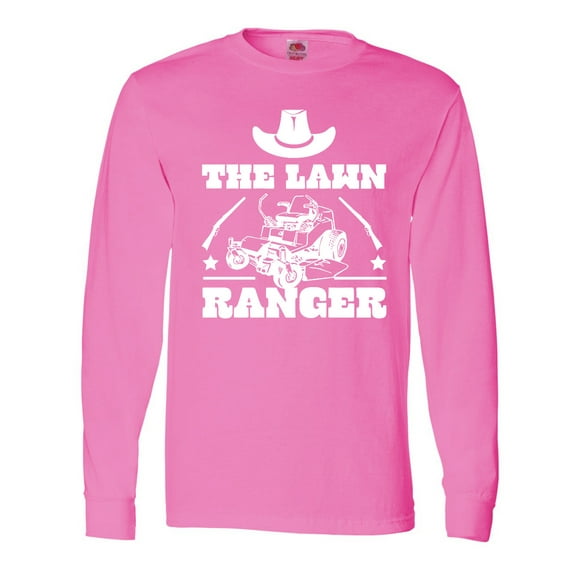 Inktastic Father's Day the Lawn Ranger with Mower Long Sleeve T-Shirt