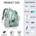 thumbnail image 6 of Chihuahua and Flower Florals Backpack for School,Cute School Bag,Schoolbag with Adjustable Shoulder Straps & Padded Back,15"x11.42"x5.5", 6 of 6
