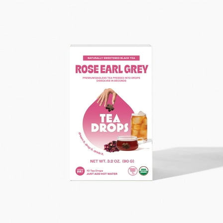 Tea Drops Rose Earl Grey Tea, 10 Count