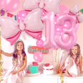 thumbnail image 3 of Kit de globos rosas para cumpleaños número 13 de 40" Wclliuchi, 3 of 7