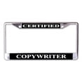 thumbnail image 1 of Cadre de Plaque Certifié Copywriter Chromé License, 1 of 1