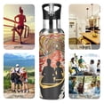thumbnail image 7 of Yayeee 20oz Insulated Water Bottle Double Wall Stainless Steel with Flip Straw Lid, Abstract Boat Ride, 7 of 7