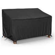 3-Seater Outdoor Couch Cover Waterproof, 80 Inch Patio Furniture Cover for Sofa, High-Quality Polyester & Double-Stitched Seams, Classic Black