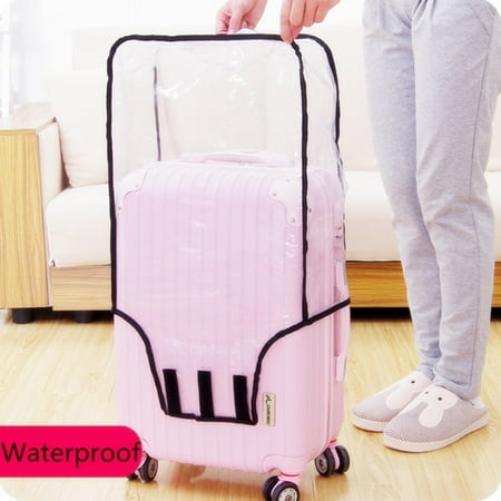 Waterproof Clear Transparent PVC Luggage Suitcase Cover Case Protector Travel Outdoor 20 22 26 28