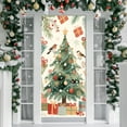 thumbnail image 4 of Djunllk Christmas Door Cover Door Hanging Banner Winter Banner Photo Background Door Decoration New Year Home Party Decoration Supplies, Christmas Decorations, 70.8 x 35.4, 4 of 6
