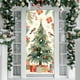 thumbnail image 5 of Cortina de puerta navideña con decoración navideña, fondo con escena navideña, 5 of 5