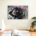 thumbnail image 3 of Elephant Stock Woman With Butterflies Wall Art - Horizontal Canvas Wall Art - Living Room Wall Decor - People Canvas - Black And Gray Decor - 12" x 8", 3 of 8