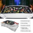 thumbnail image 3 of Yiaed Bright Mushrooms Print Car Windshield Sunshade Front Auto Car Front Window Sun Shade Foldable Sun Visor Shield Cover Auto Accessories for Sedan SUV Truck-Small, 3 of 5