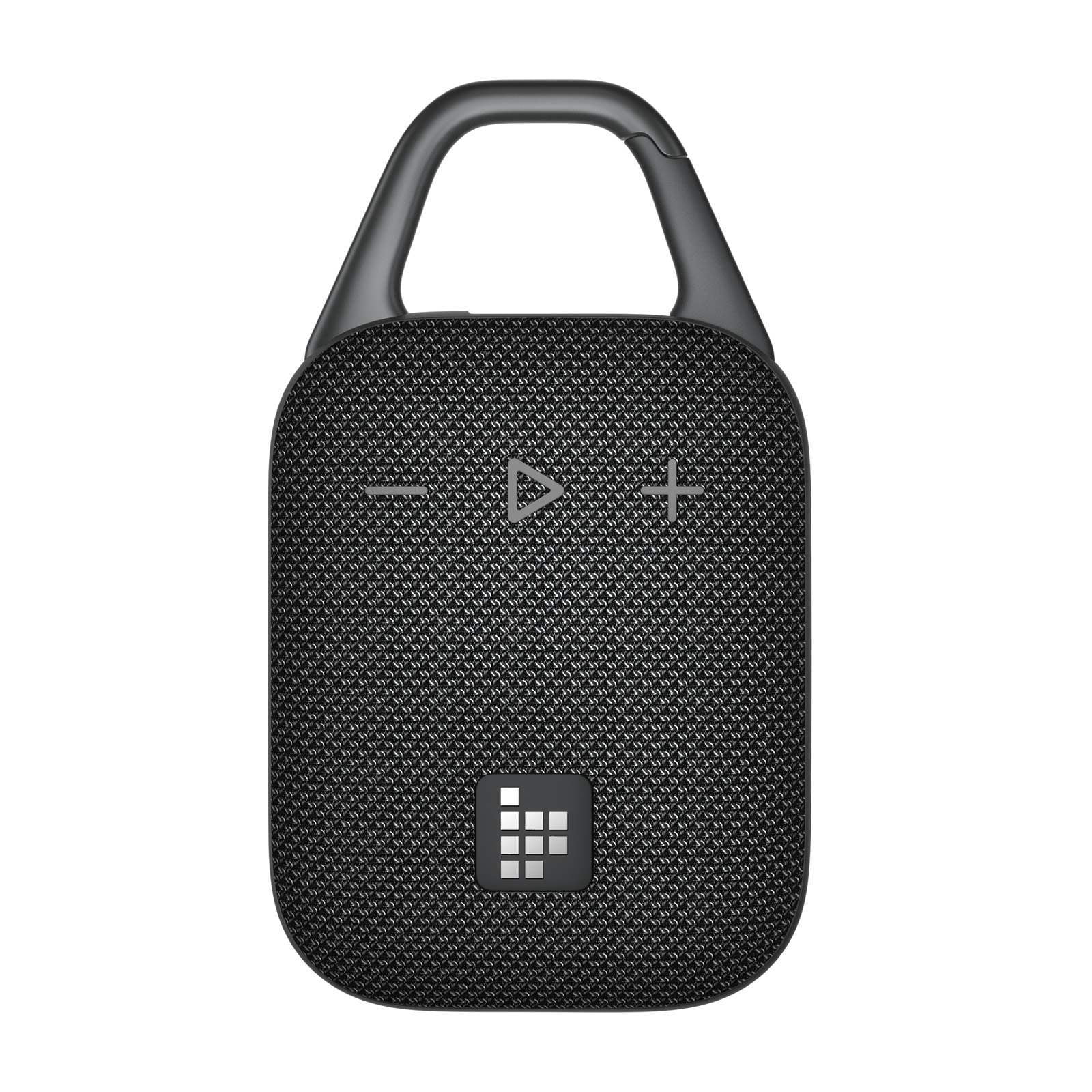 Tronsmart Mirtune H1 Portable Bluetooth Speaker, Big Audio and Punchy Bass, Integrated Carabiner, IPX7 Waterproof, 20H Playtime - Black