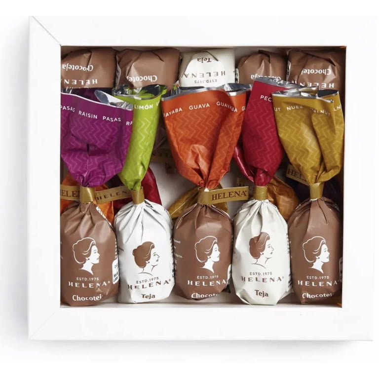Helena Chocolatier Chocotejas Pecana - Peruvian Pecan Chocolate Caramel Treats, 6 Pack Box (5.5 Oz)