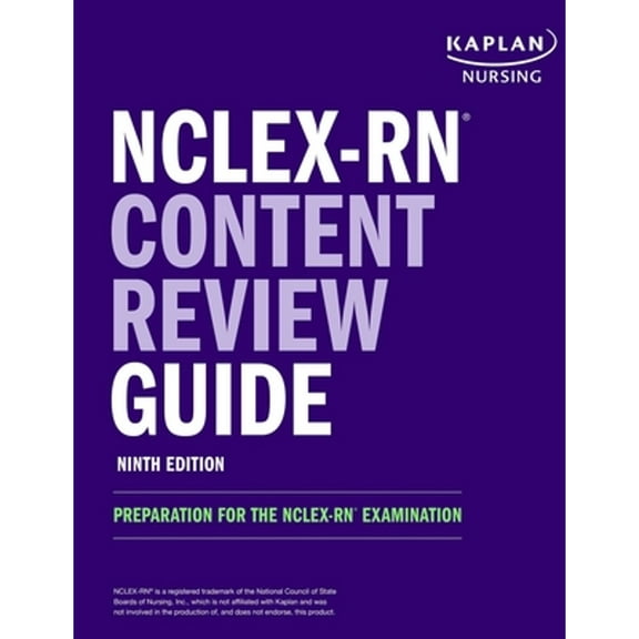 Pre-Owned Nclex-RN Content Review Guide: Preparation for the Nclex-RN Examination (Paperback) by Kaplan Nursing