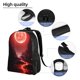 thumbnail image 5 of Balery Red Moon Lava Mochila - Mochila Estilosa y Duradera para Laptop de 15 Pulgadas con Tela Oxford Impermeable, 5 of 8