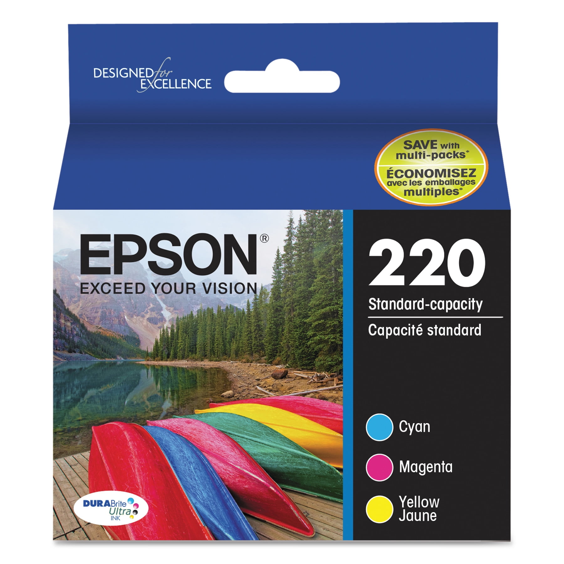 Epson 220 DURABrite Color MultiPack Ink Cartridges