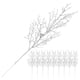thumbnail image 4 of 10 Uds. Hojas artificiales de purpurina, ramas de purpurina para fiesta de Navidad, hojas de árbol decorativas, suministros para festivales, 4 of 6