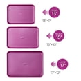 thumbnail image 2 of 3-Piece Baking Pan Set - Bakeware Set, Baking Sheet Set Including 13 Inch 15 Inch 17 Inch Sheet Pan, Cookie Sheet for Baking, Deep Olive Green, 2 of 7