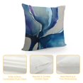 thumbnail image 4 of Qinduosi Whale Inch Pillow Case Ocean Animal Watercolor Decorative Throw Pillow Cover Square Cushion Linen Canvas for Women Men Blue Purple, 4 of 5