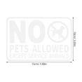 thumbnail image 4 of 2pcs No Pets Allowed Sign Transparent Window Stickers Weatherproof Vinyl Decals For Business Stores Restaurant, 4 of 9