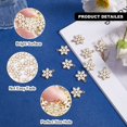 thumbnail image 2 of Charm LiquNsweet - Copos de nieve esmaltados blancos (100 unidades, 20 x 16 mm), 2 of 7