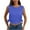 Blue, variant on Kaemgyyd Workout Tank Tops for Women Soft Loose Fit Sleeveless Tshirts Casual Crew Neck Side Tie Knot Running Yoga Tee Outfits