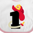 thumbnail image 4 of Inktastic Fireman 1st Birthday Boys or Girls Baby Bib, 4 of 4