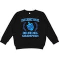 thumbnail image 2 of Inktastic Dreidel Champion Hanukkah with Blue Laurels Youth Sweatshirt, 2 of 4